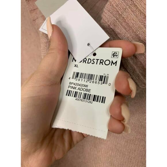 BP. Longline‎ Turtleneck Sweater in Pink Adobe Size XL NEW - Picture 5 of 7